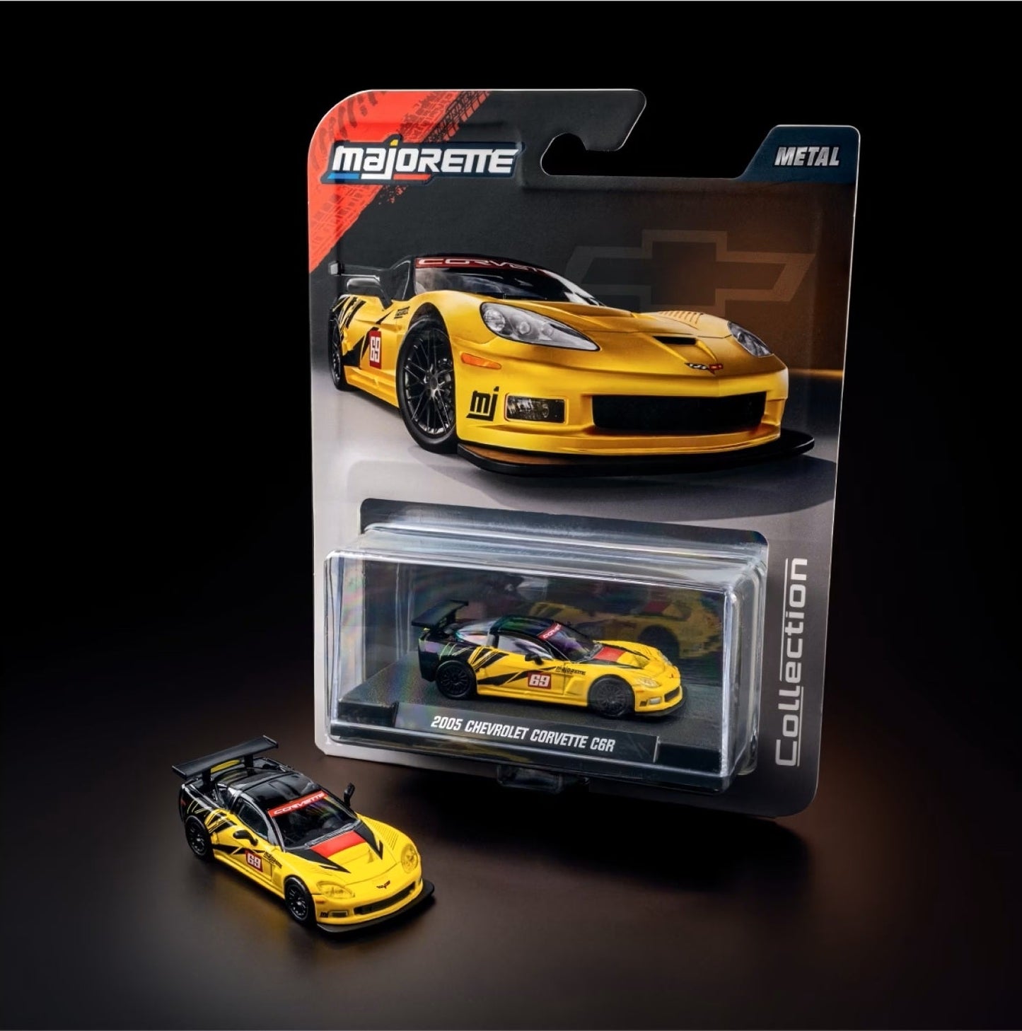 Majorette - 2005 Chevrolet Corvette C6 R Series Collection - Scale 1/64