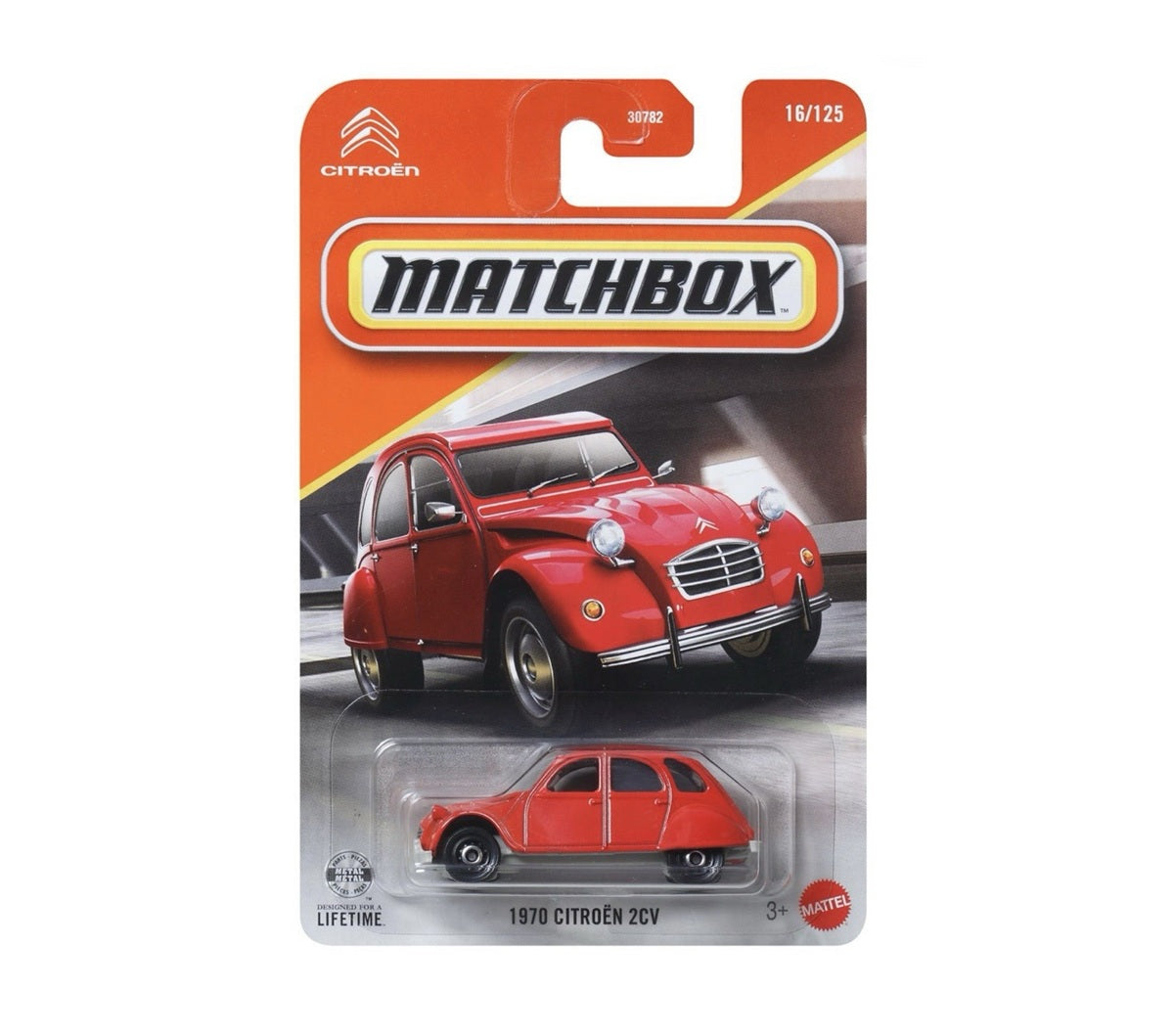 Matchbox - 1970 Citroen 2CV #16 Long Card - 1/64 Scale Approx.