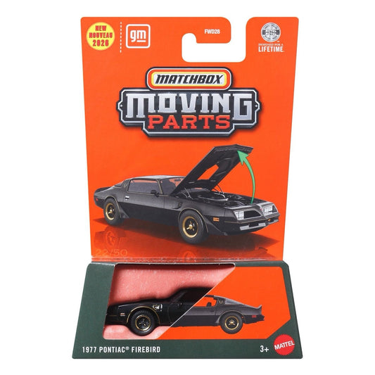 Matchbox - Pontiac Firebird 1977 - Pièces mobiles - Échelle 1/64