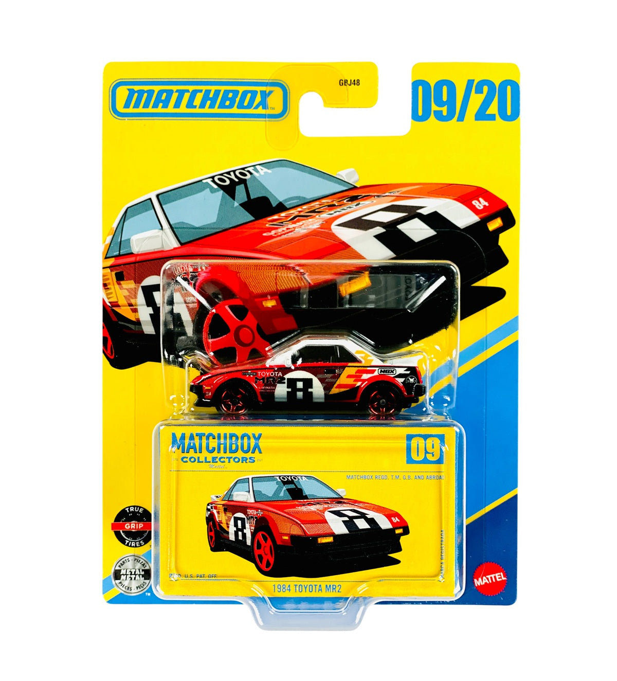 Matchbox - 1984 Toyota MR2 W20 #09 - Matchbox Collectors - Échelle 1/64 Approx.