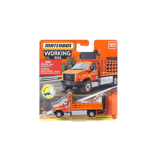 Matchbox - GMC 3500 Attenuator Truck 12/16 HVV17-LA10 21A - Series Working Rigs - Scale 1/64 Approximately