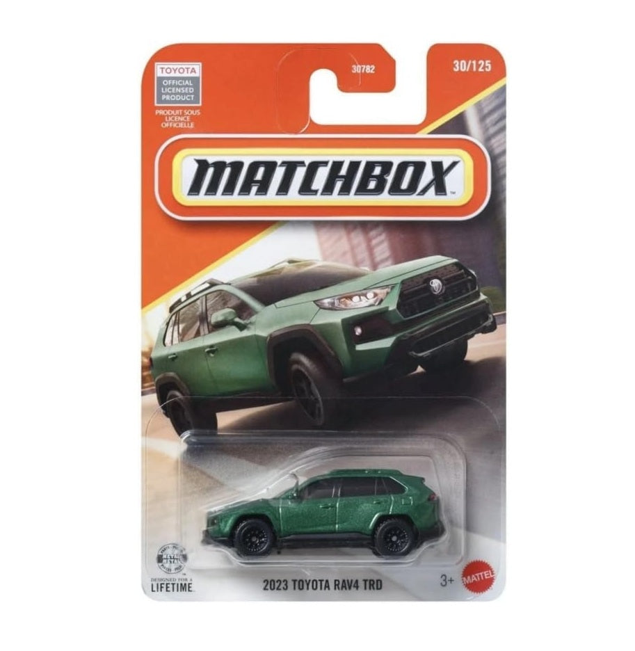 Matchbox - 2023 Toyota RAV4 TRD Green #30 Long Card - 1/64 Scale Approx.