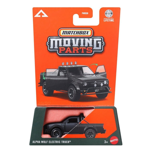 Matchbox - Camion électrique Alpha Wolf - Pièces mobiles - Échelle 1/64