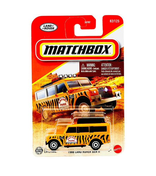 Matchbox - Land Rover Gen II Safari Park #82 Long Card - Matchbox - Échelle 1/64 Approx.