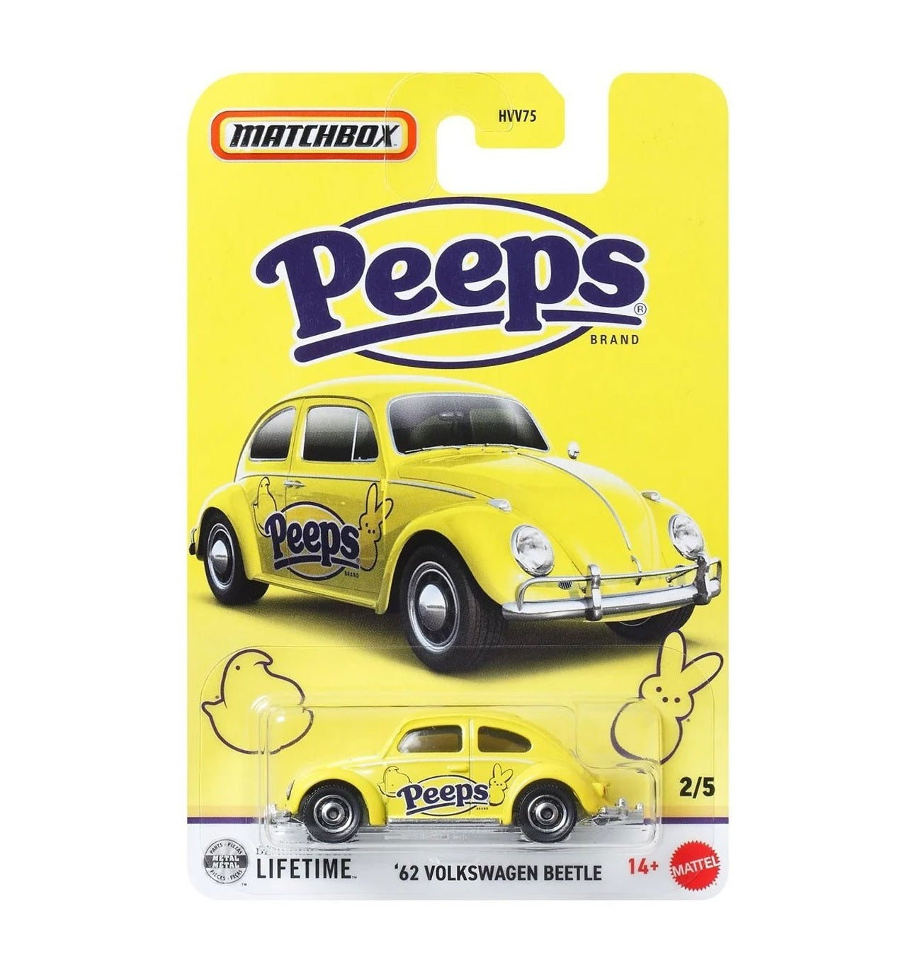 Matchbox - '62 Volkswagen Beetle Peeps - Scala 1/64 Circa