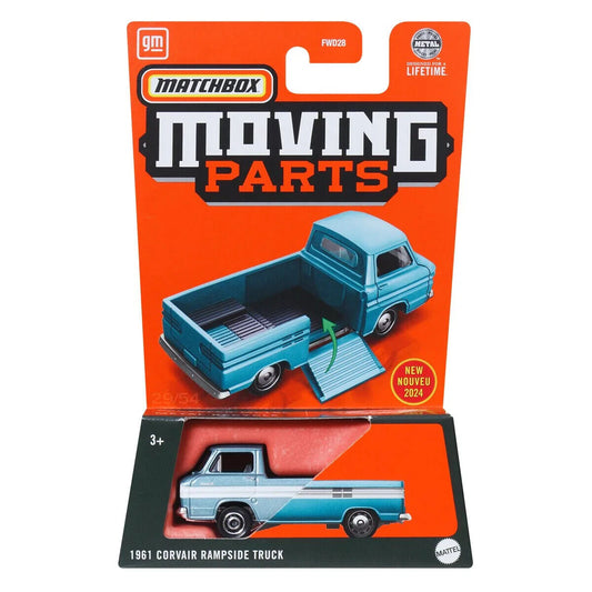 Matchbox Moving Parts - 1961 Corvair Rampside Truck Light Blue - Approximately 1/64 Scale