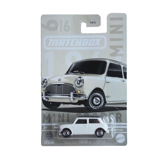 Matchbox - Austin Mini Cooper Blanche 1964 6/6 - Échelle 1/64