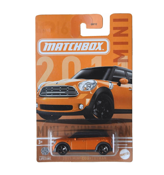 Matchbox - 2011 MINI Countryman Orange 5/6 - Scale 1/64