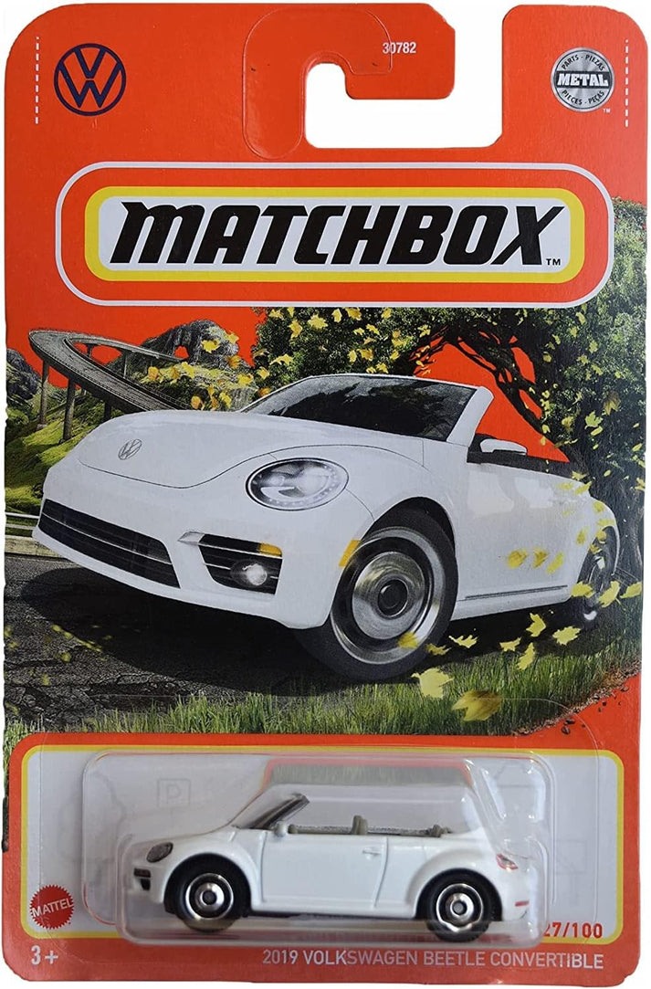 Matchbox - Volkswagen Beetle Convertible 2019 White #27 - Matchbox - S ...