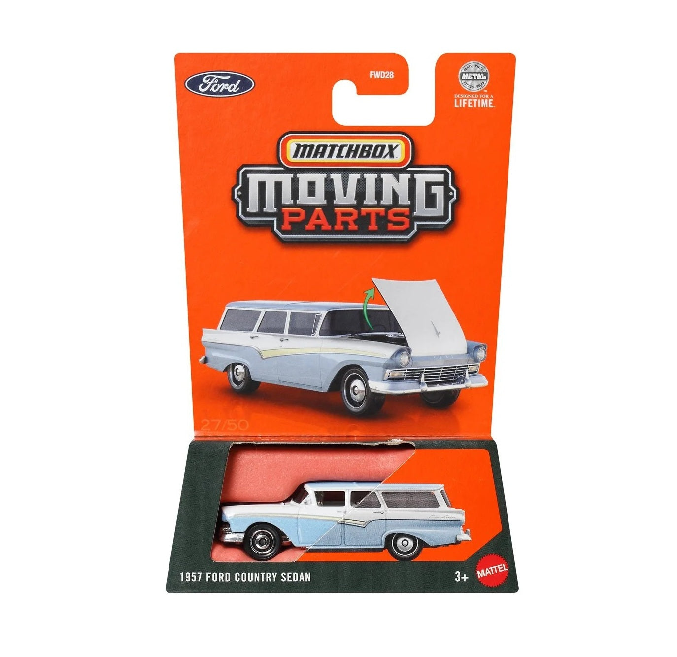Matchbox - 1957 Ford Country Sedan - Moving Parts - Scale 1/64 Approx