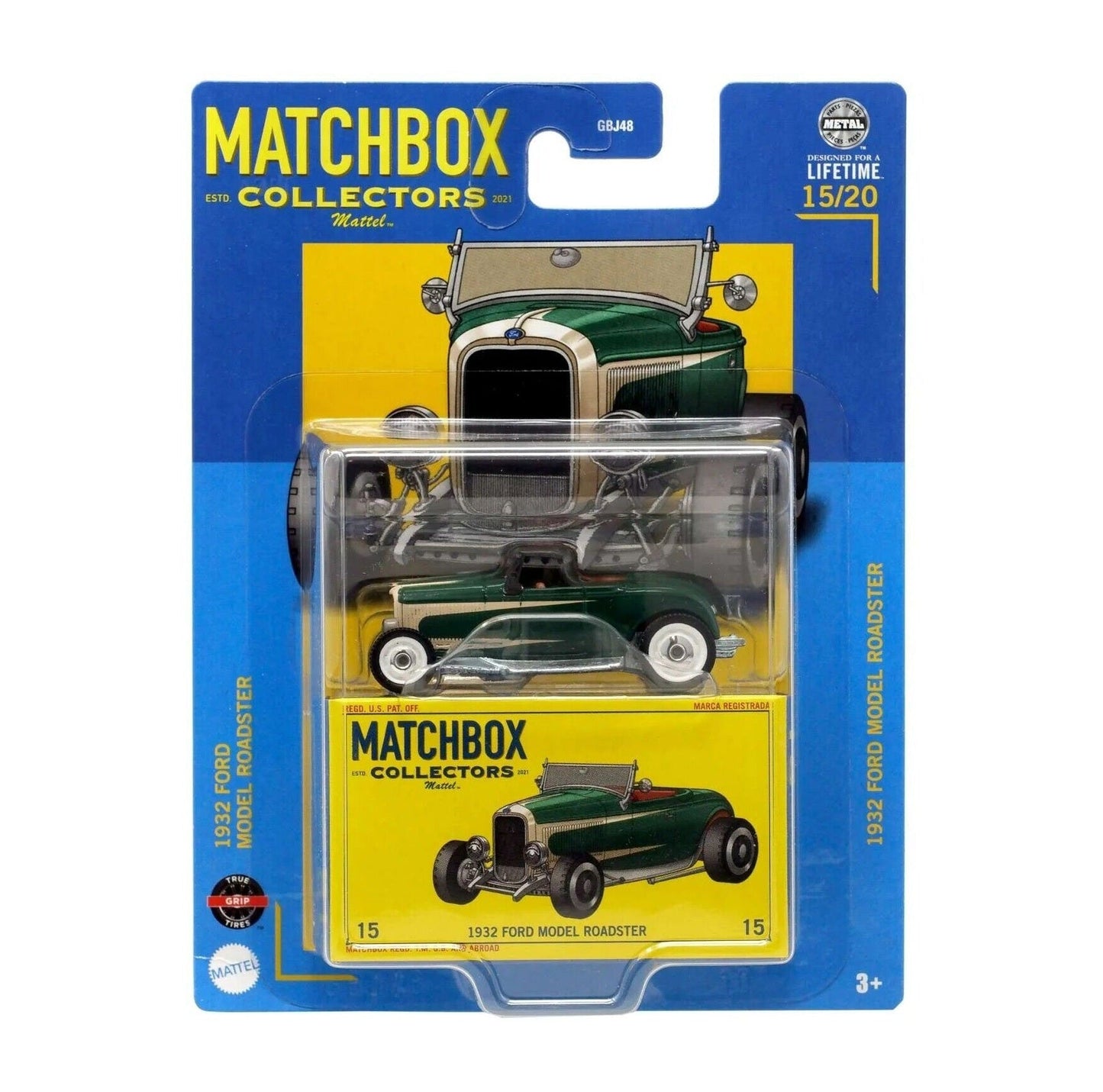 Matchbox Collectors - 1932 Ford model roadster 15/20 - Scale 1/64 Approx.