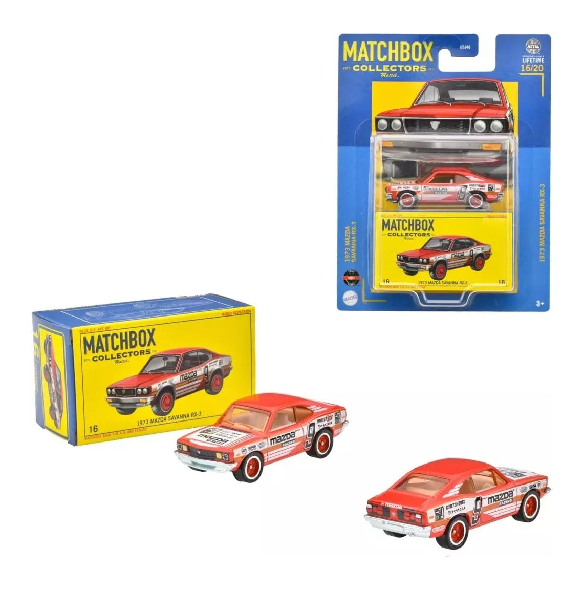 Matchbox Collectors - 1973 Mazda Savanna RX-3 16/20 - Scale Approximately 1/64
