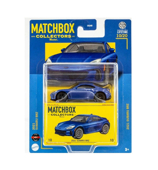 Matchbox Collectors - 2021 Subaru BRZ Blue 10/20 - Approximate Scale 1/64