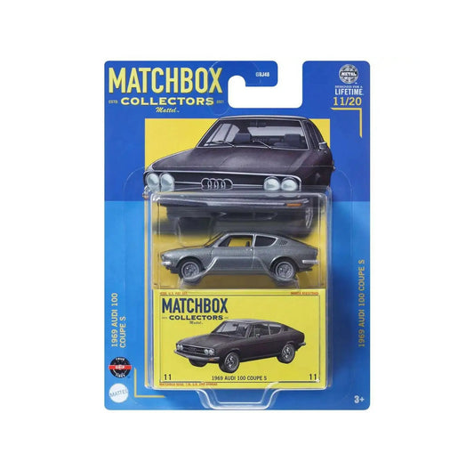 Matchbox Collectors - 1969 Audi 100 Coupe S 11/20 - Scale 1/64 Approx.