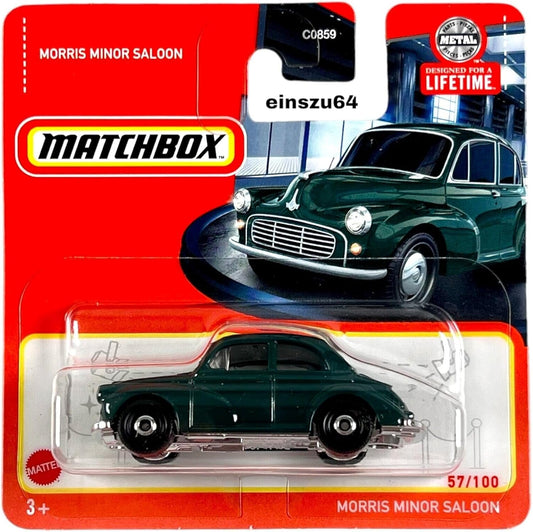 Matchbox - Morris Minor Saloon Green #57 - Matchbox - Scale 1/64 Approx