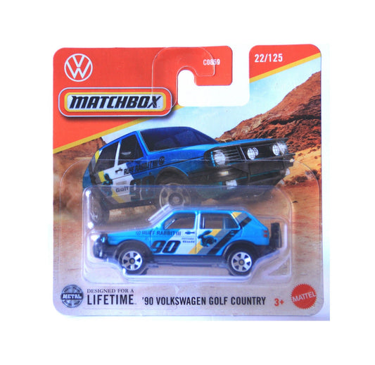 Matchbox - '90 Volkswagen Golf Country #22 - Scale 1/64 Approx. JBT01