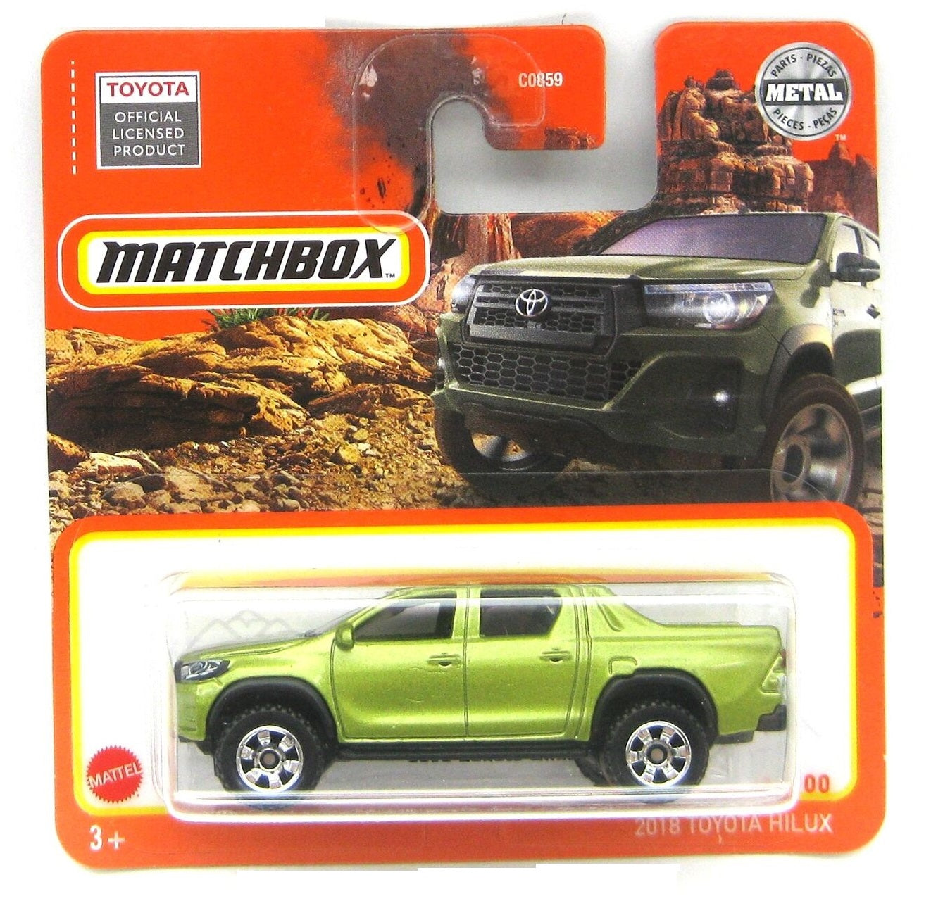 Matchbox - Toyota Hilux 2018 Metallic Green #40 - Matchbox - Scale 1/64 Approximately
