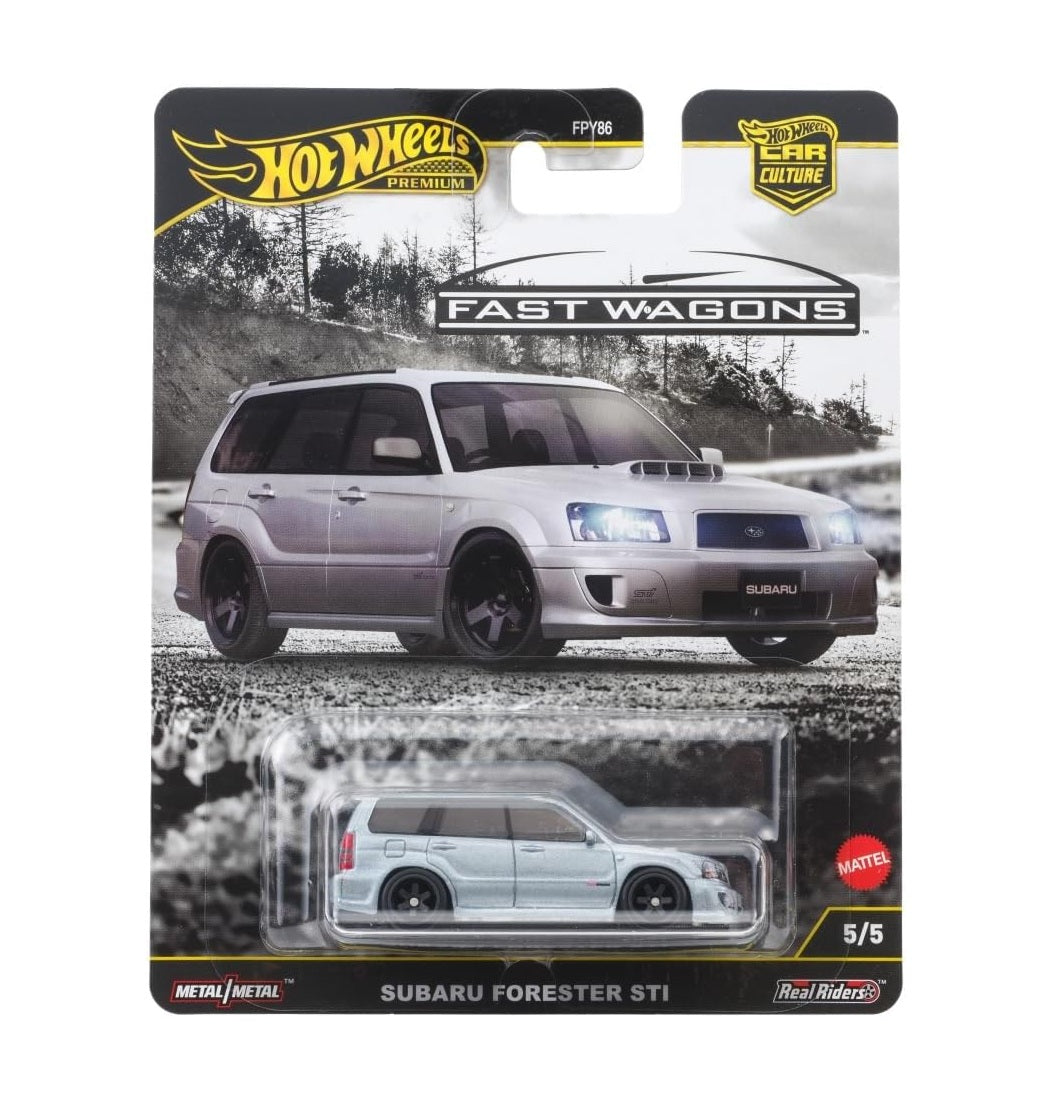 Hot Wheels Premium - Subaru Forester STI Silver Fast Wagons Series - Series Car Culture - Scala 1/64