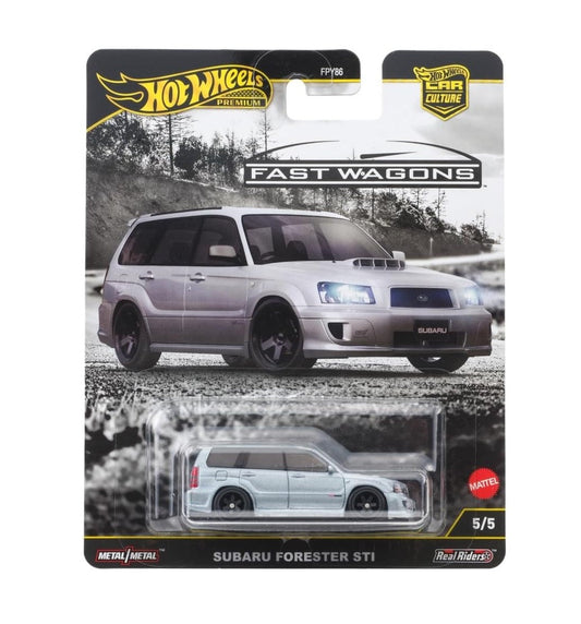 Hot Wheels Premium - Subaru Forester STI Silver Fast Wagons Series - Series Car Culture - Scala 1/64