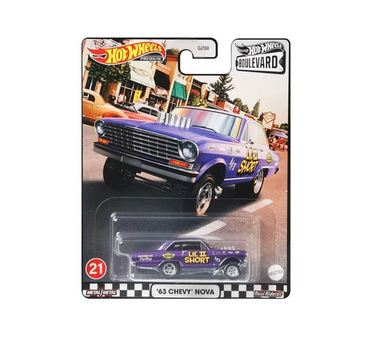 Chevrolet Nova Boulevard 1963 n° 21 - Hot Wheels Premium - Échelle 1/64
