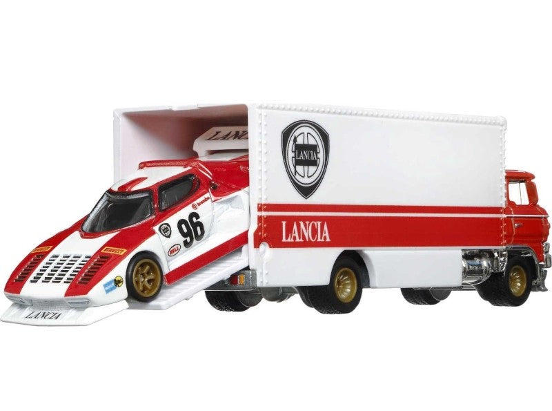 Hot Wheels Premium - Lancia Stratos Group 5 &amp; Sakura Sprinter - Series Car Culture Team Transport - Scale 1/64