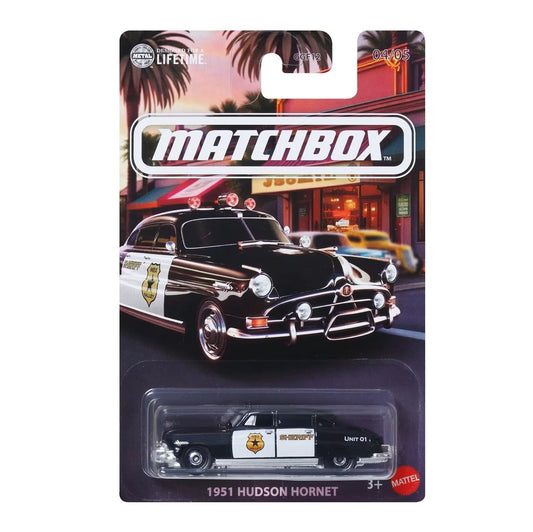 Matchbox - Hudson Hornet Police 1951 04/05 - Échelle 1/64 environ