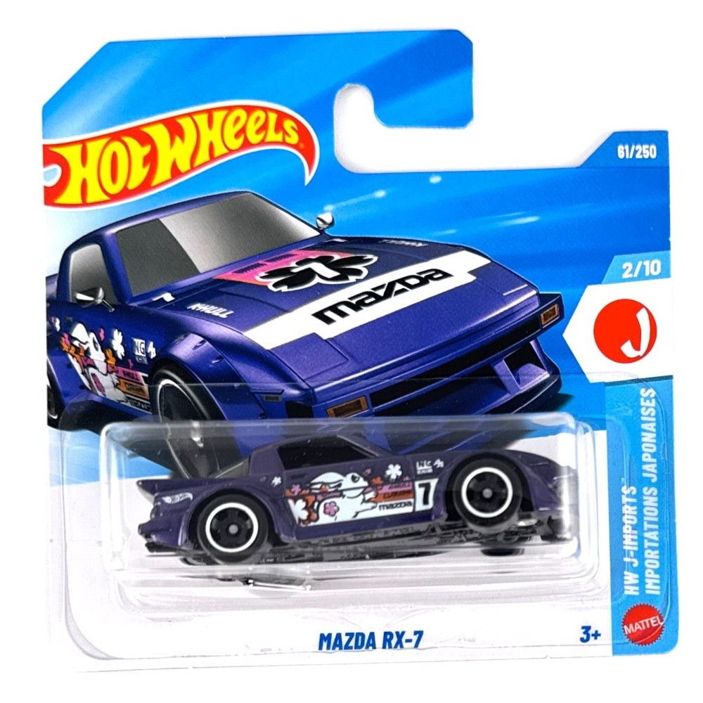 Hot Wheels - Mazda RX-7 - HW J-Imports 2/10 - Échelle 1/64 Approx.