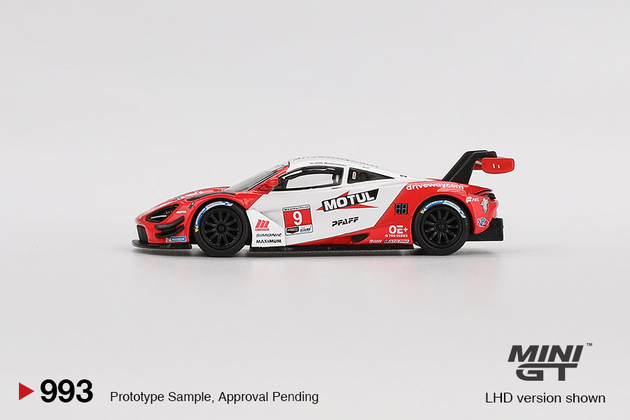 Mini GT - McLaren 720S GT3 Evo Pfaff Motorsports 2024 IMSA Laguna Seca - Scala 1/64 MGT00993-L