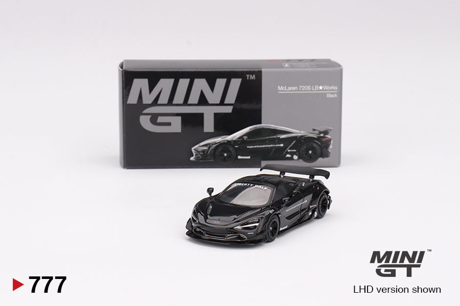 Mini Gt - McLaren 720S LB★Works Black - Scale 1/64 MGT00777-L LHD