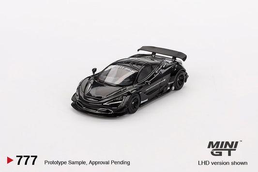 McLaren 720S LB★Works Black - Mini GT - Scale 1/64 MGT00777-R