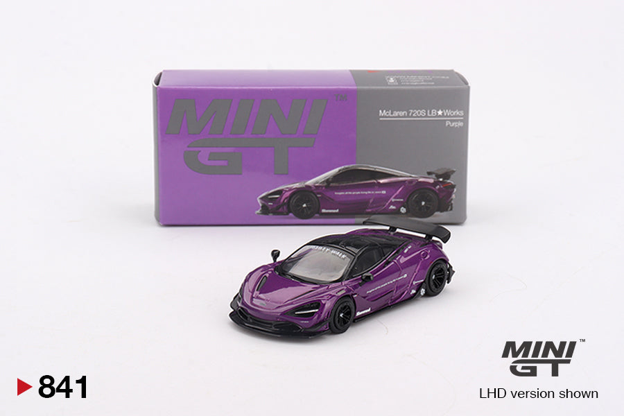 Mini GT - McLaren 720S LB☆Works Purple - Scale 1/64 MGT00841-L