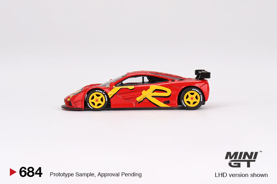 Mini GT - McLaren F1 GTR 1996 Presentation - Scala 1/64 MGT00684