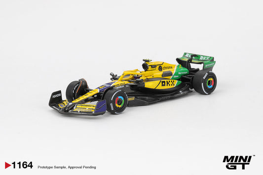 [PRE-ORDER] - Mini GT - McLaren MCL38 #4 Lando Norris 2024 F1 Monaco GP - Scala 1-64 MGT01164-L