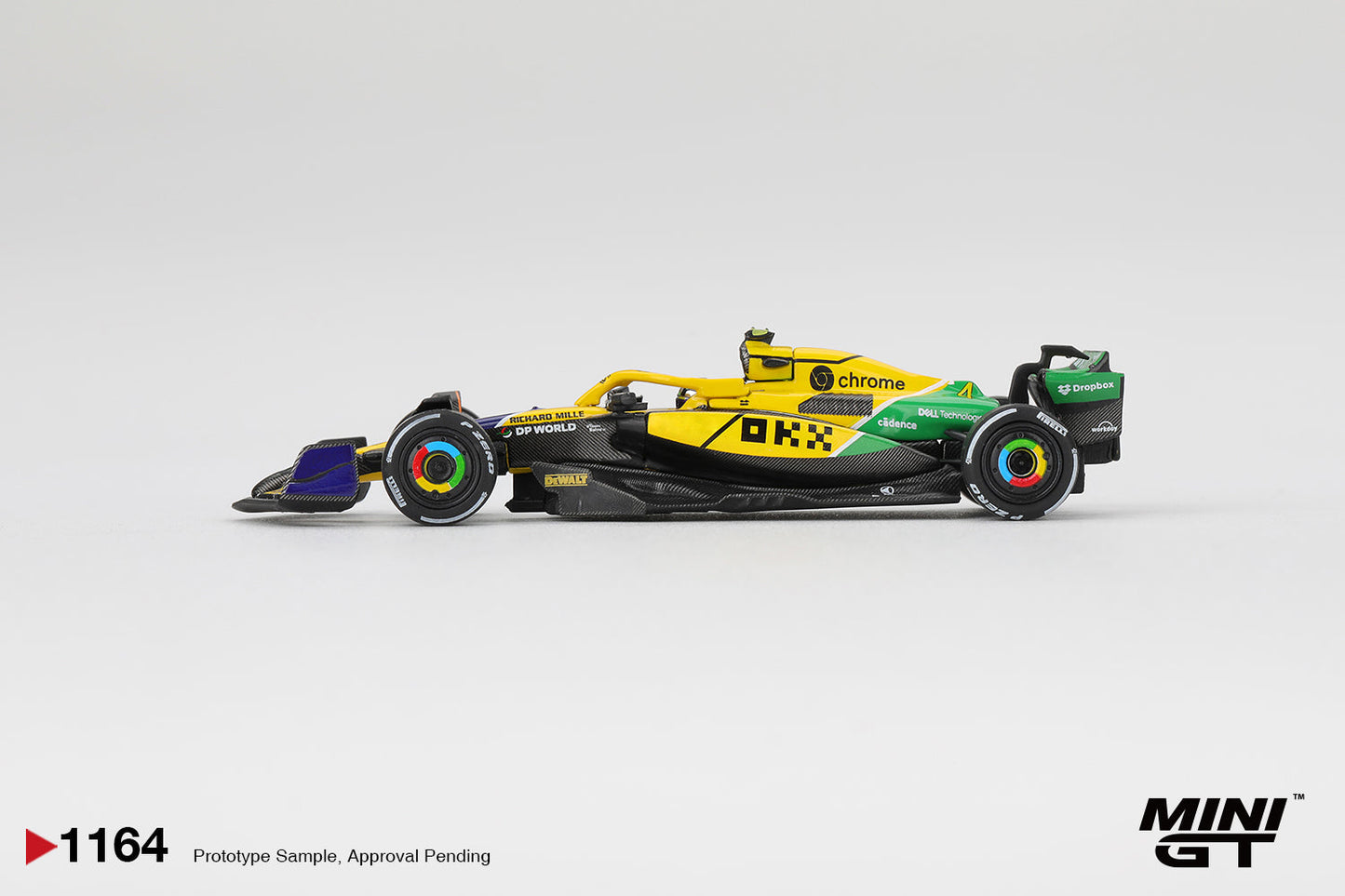 [PRE-ORDER] - Mini GT - McLaren MCL38 #4 Lando Norris 2024 F1 Monaco GP - Scala 1-64 MGT01164-L
