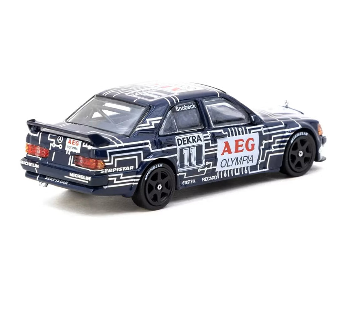 Mercedes-Benz 190 E 2.5-16 Evo 1 DTM 1989 Dany Snobeck MiJo Exclusives - Tarmac Works - Échelle 1/64 T64G-057-89DTM11