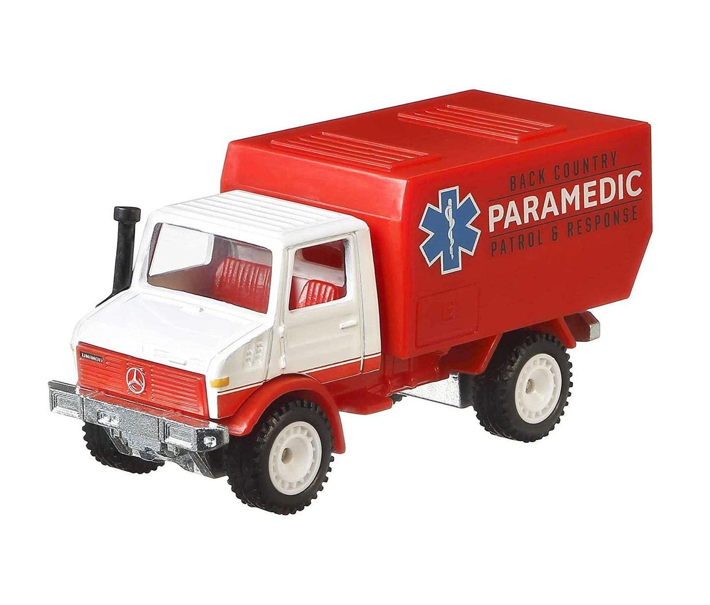 Hot Wheels Premium - Mercedes-Benz Unimog U1300 PaRamedic - Série Wild Terrain - Échelle 1/64