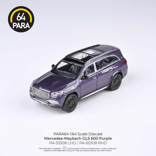 Para64 - 2020 Mercedes-Maybach GLS 600 Purple LHD - Scale 1/64