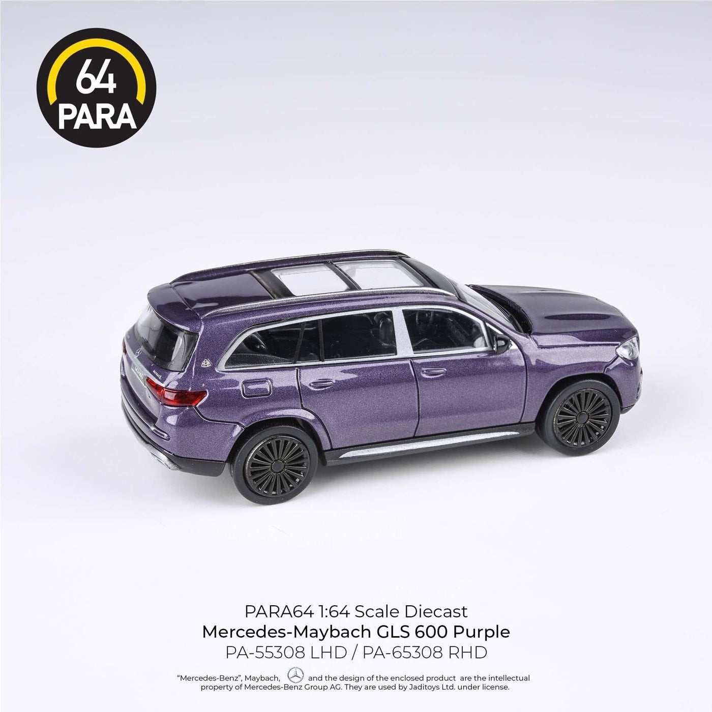 Para64 - 2020 Mercedes-Maybach GLS 600 Purple LHD - Scale 1/64