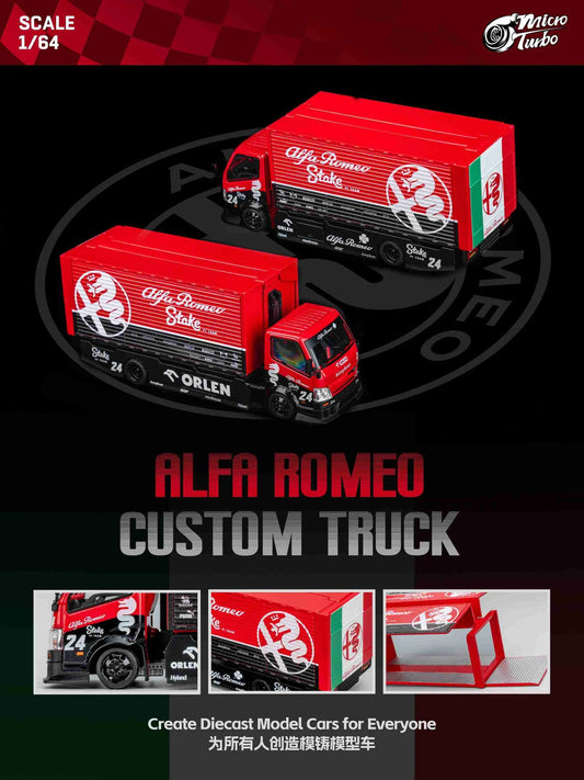 Microturbo - Custom Box Truck - Alfa Romeo Livery - Scala 1/64