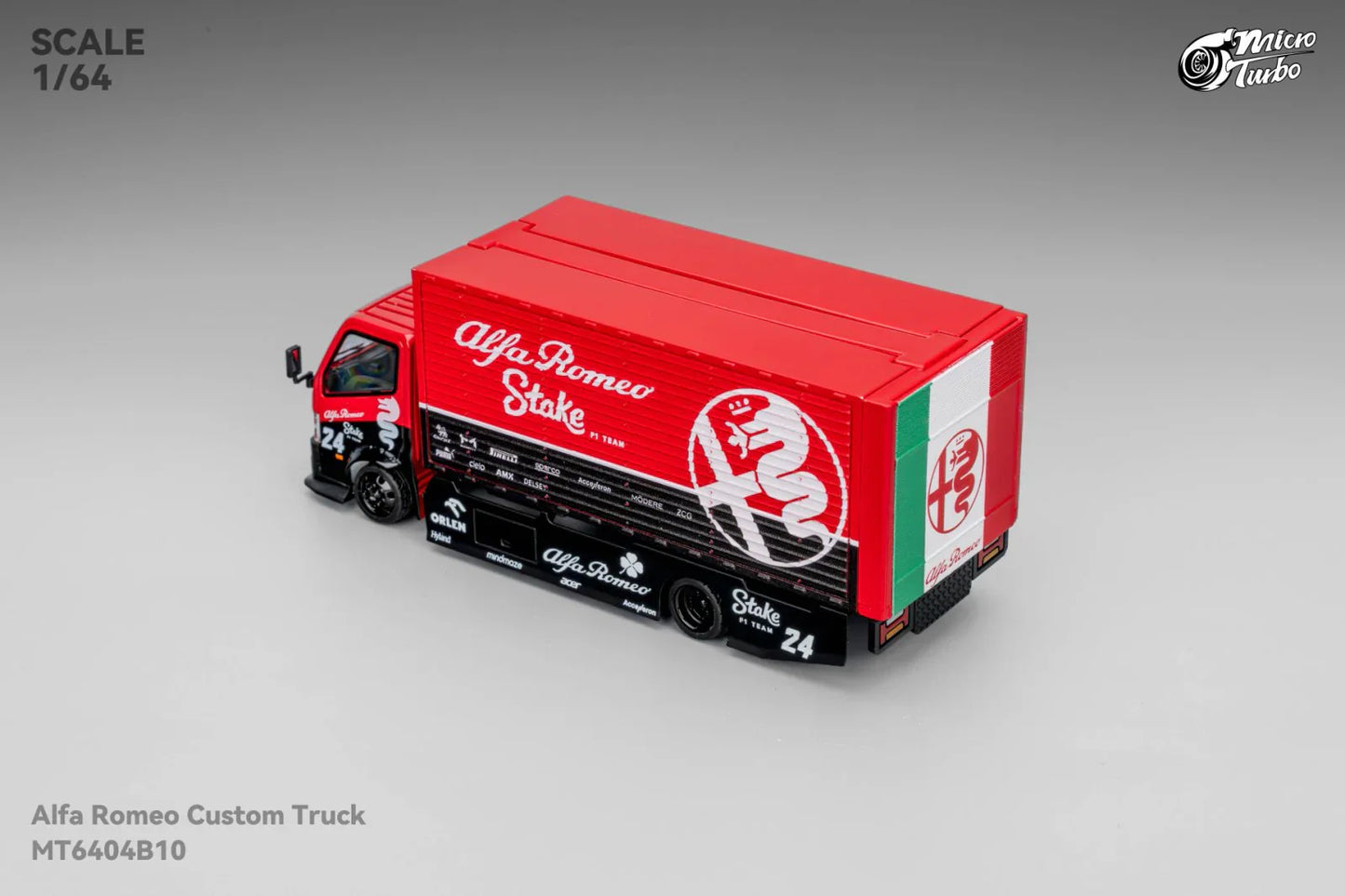 Microturbo - Custom Box Truck - Alfa Romeo Livery - Scala 1/64