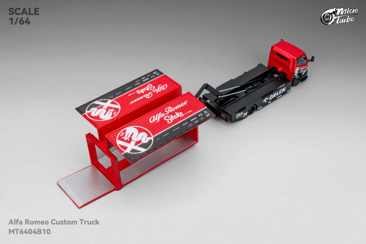 Microturbo - Custom Box Truck - Alfa Romeo Livery - Scala 1/64