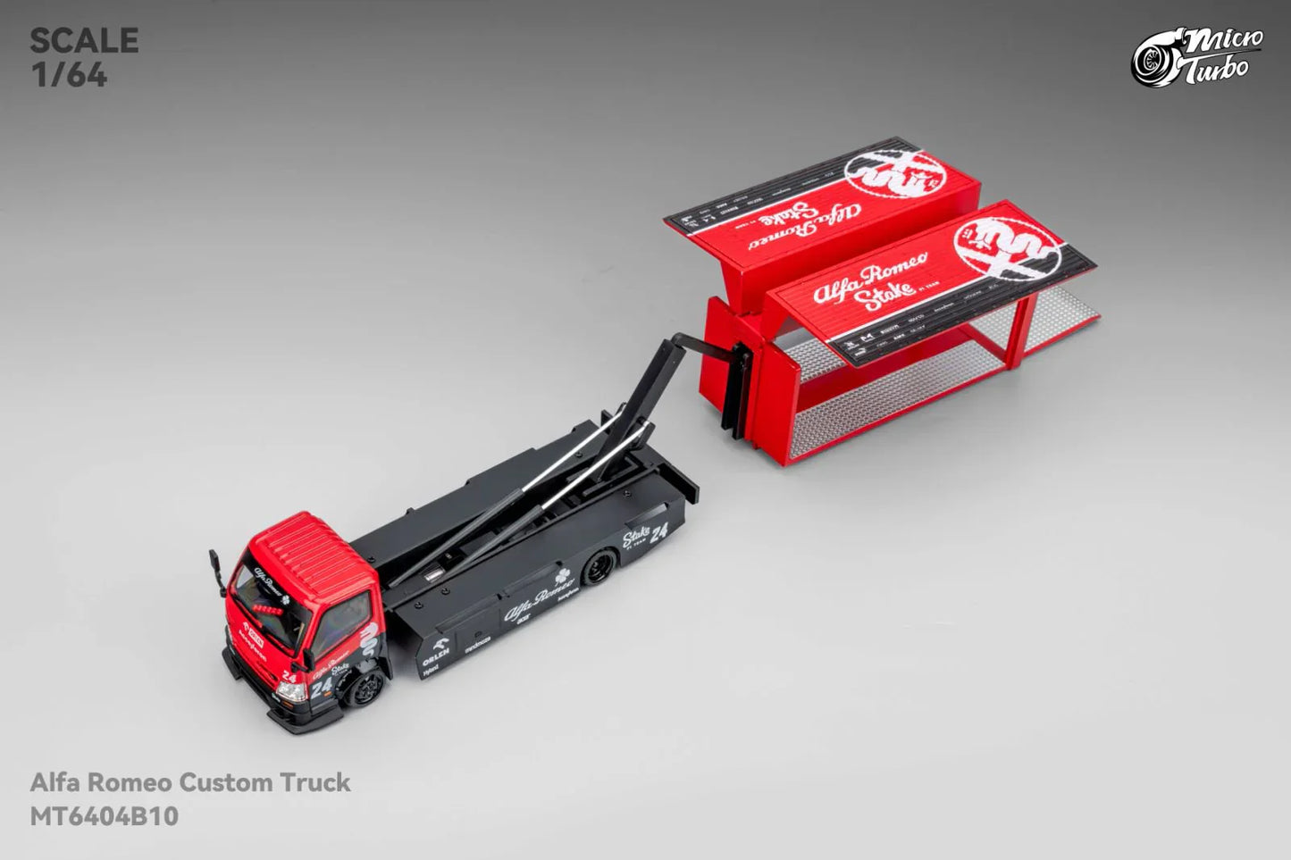 Microturbo - Custom Box Truck - Alfa Romeo Livery - Scala 1/64