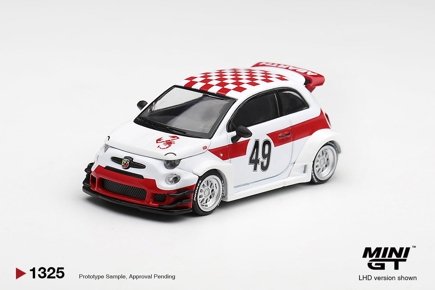 [PRE-ORDER] Mini GT - Abarth 595 LB-WORKS x Abas Works 1000 TC Tribute - Scala 1/64 MGT01325-L