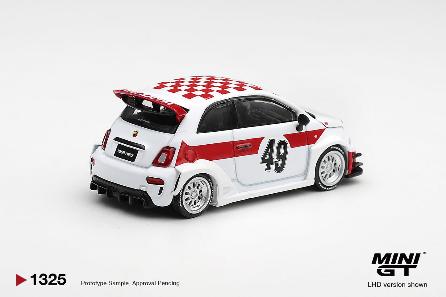 [PRE-ORDER] Mini GT - Abarth 595 LB-WORKS x Abas Works 1000 TC Tribute - Scala 1/64 MGT01325-L
