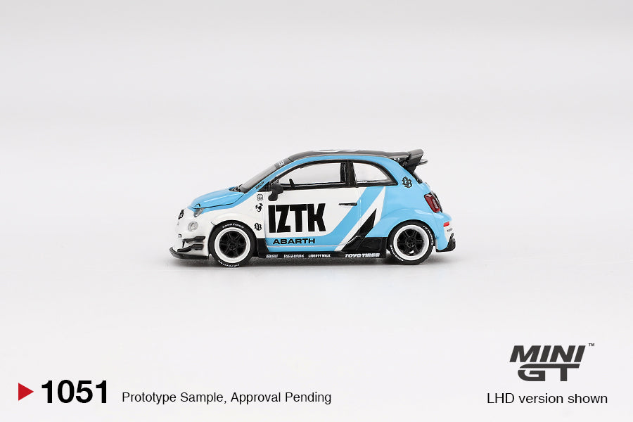Mini GT - Abarth 595 LB-WORKS x Abas Works IZTK 2024 - Scala 1/64 MGT01051-BL Blister Packaging