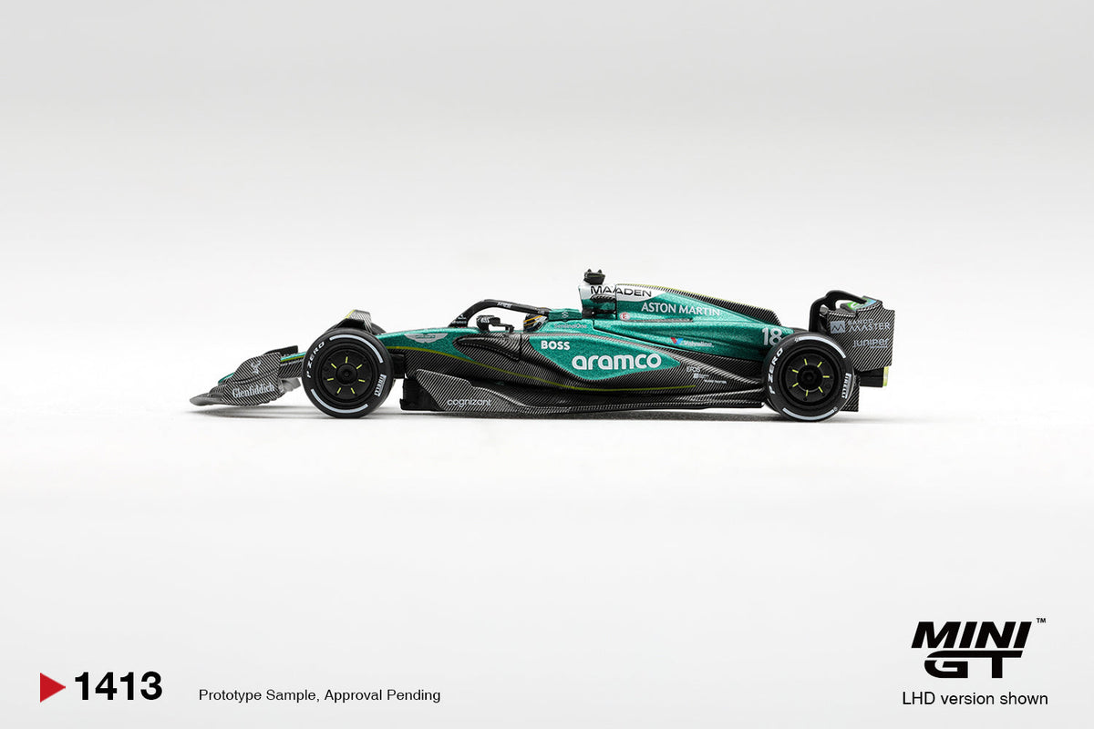 [PRE-ORDER] Mini GT - Aston Martin AMR24 #18 Lance Stroll F1 Las Vegas 2024 - 1/64 Scale MGT01413-L