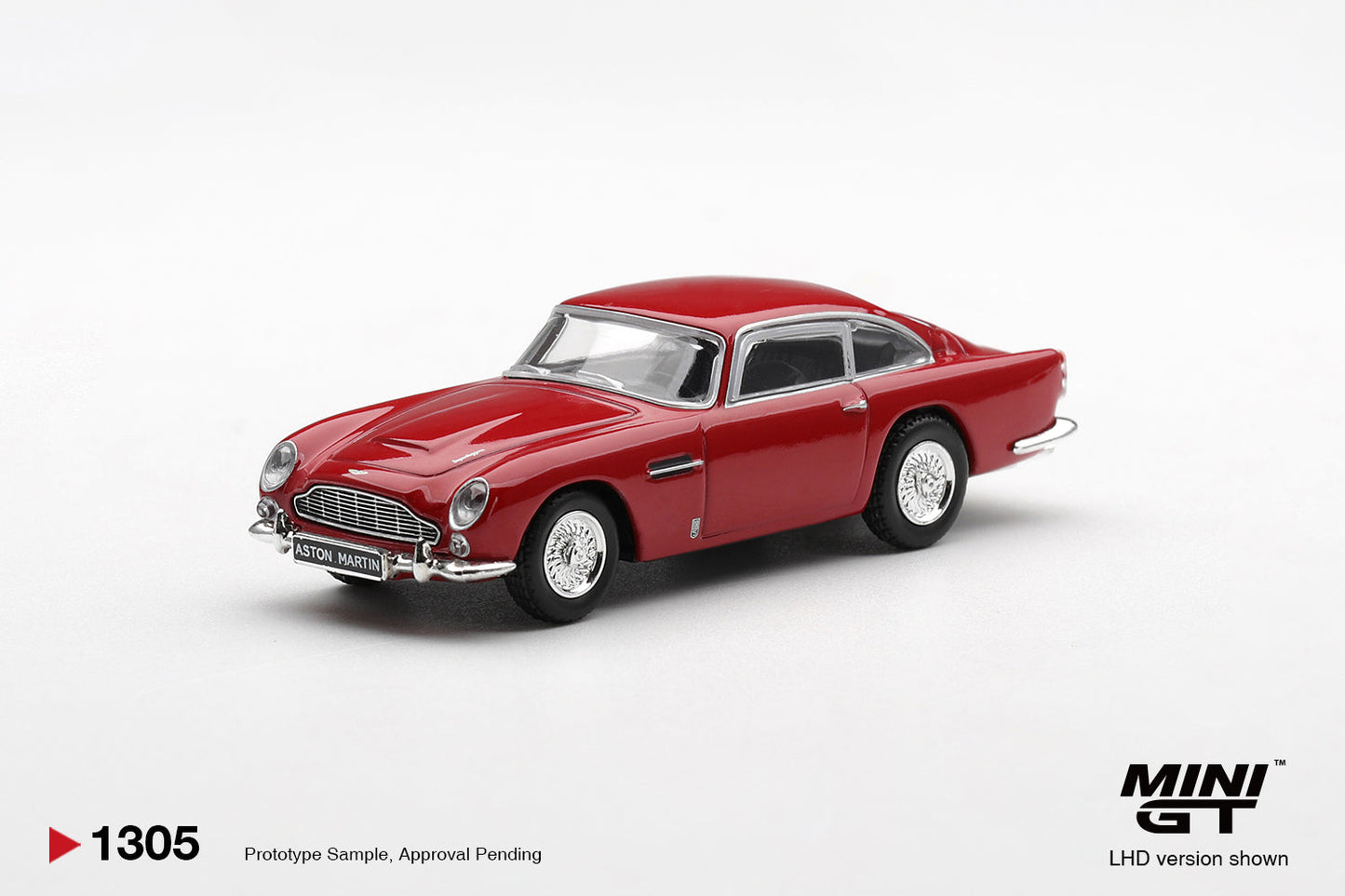 Mini GT - Aston Martin DB5 1965 Rouge Fiesta – Échelle 1/64 MGT01305-L