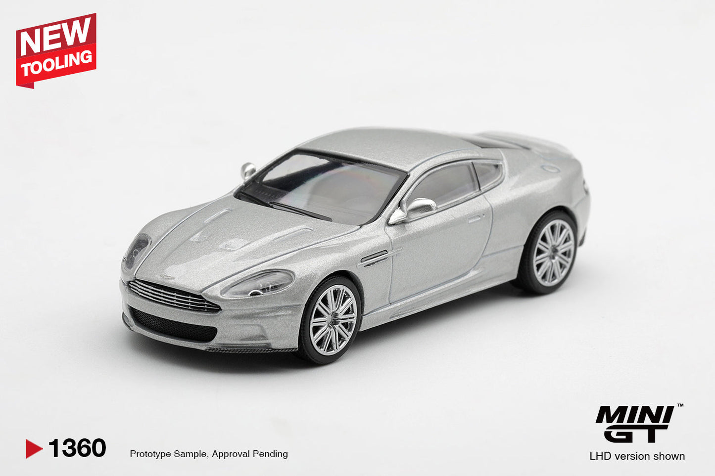 Mini GT - Aston Martin DBS 2008 Lightning Silver 2008 - Échelle 1/64 MGT01360-L