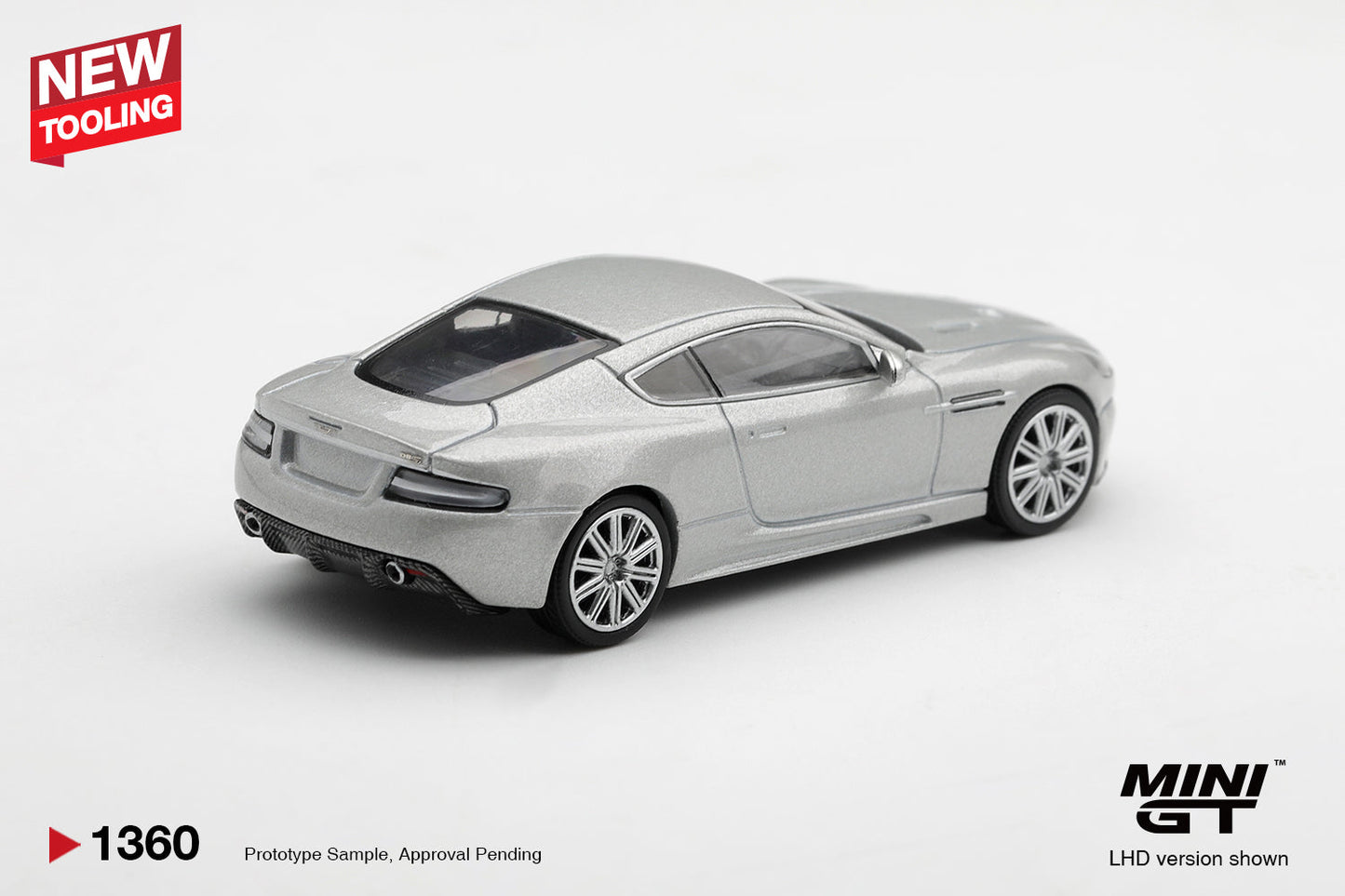 Mini GT - Aston Martin DBS 2008 Lightning Silver 2008 - Échelle 1/64 MGT01360-L