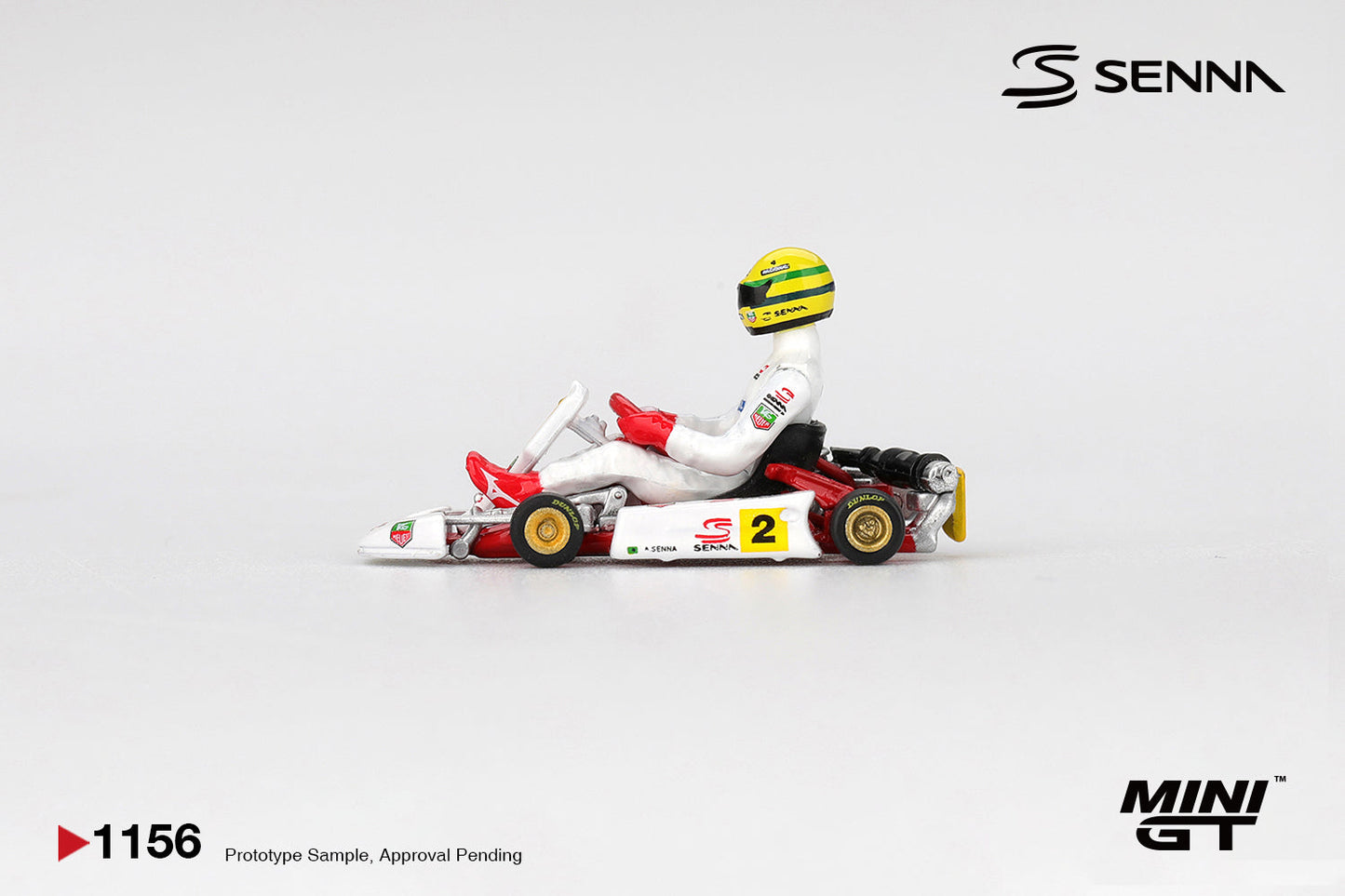 [PRÉCOMMANDE] - Mini GT - Kart Ayrton Senna Formule K n° 2 AYRTON SENNA DA SILVA MASTERS OF PARIS-BERCY 1993 - Échelle 1/64 MGT01156-BL Emballage blister